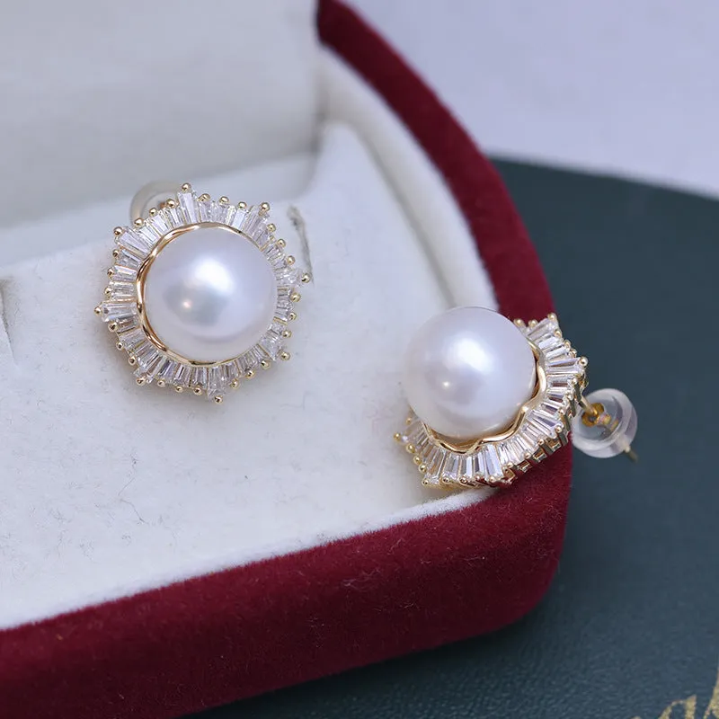 10-11mm Edison Pearl & Aisling Earrings