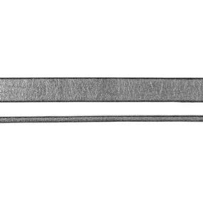 10mm Pewter Pearl Metallic Flat Leather