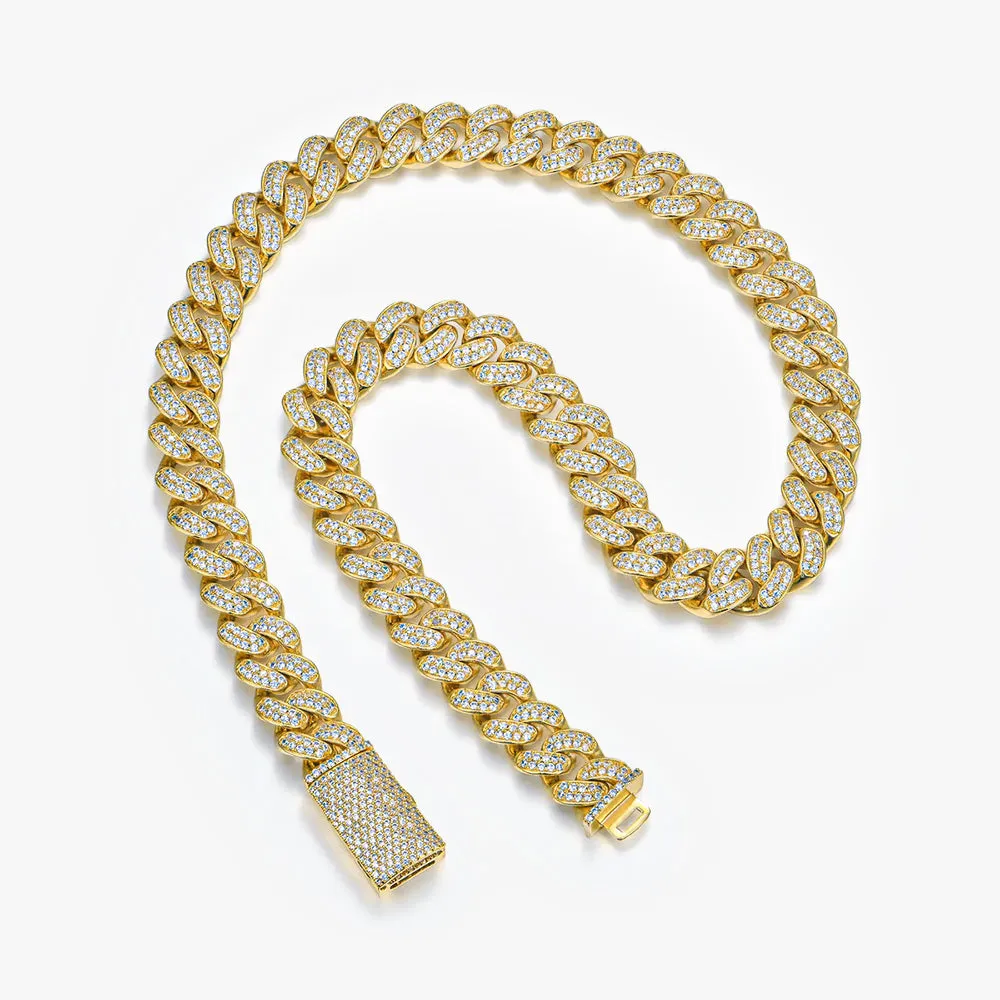 12mm Iced Out Cuban Chain