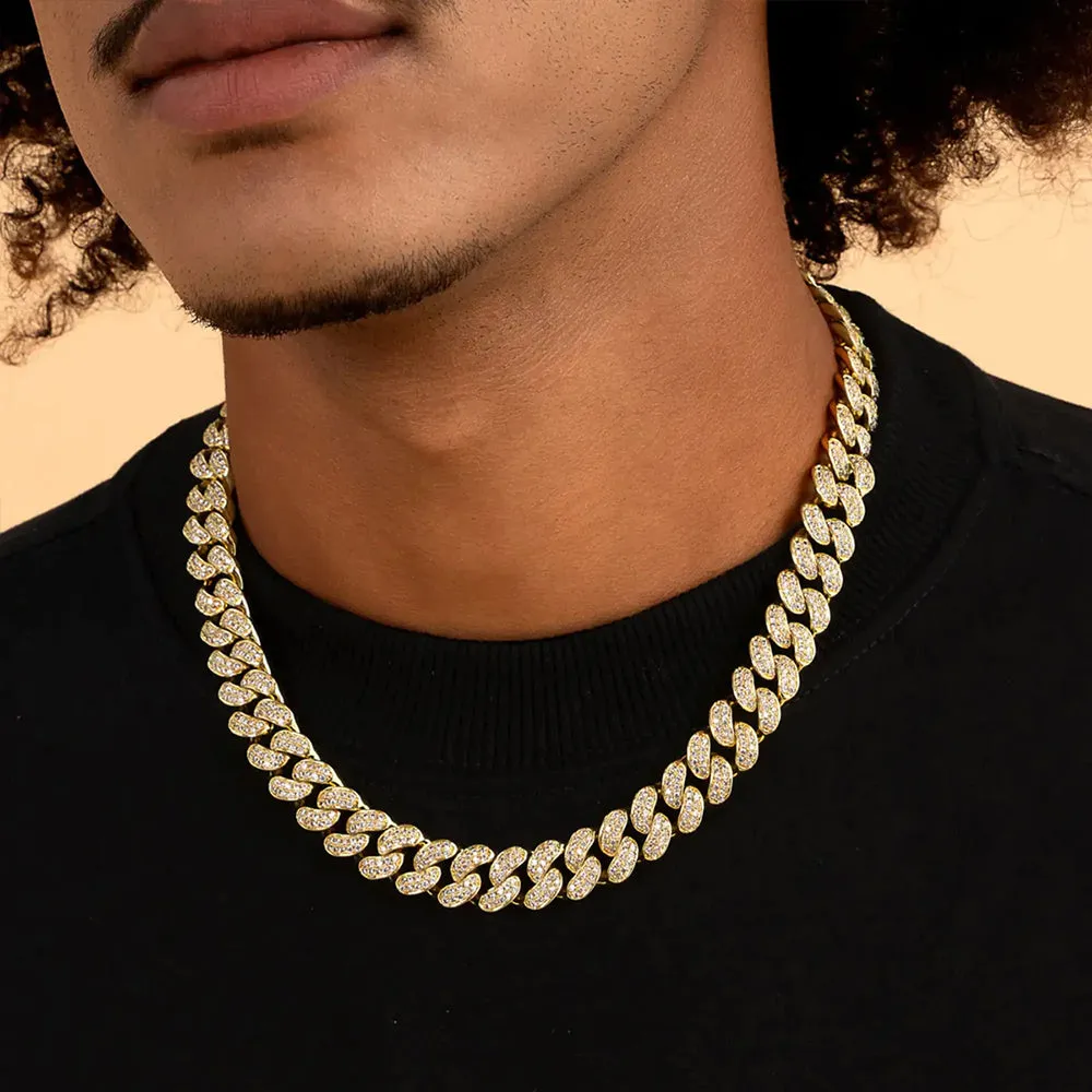 12mm Iced Out Cuban Chain