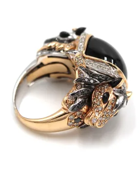 18K Rose Gold and Palladium "Thoroughbred" Ring