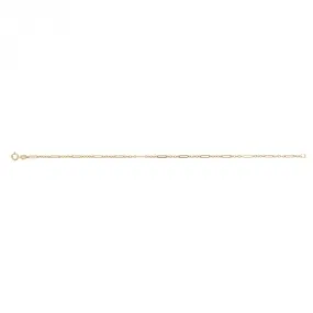 9ct Yellow Gold Mixed Length Link Bracelet GB514