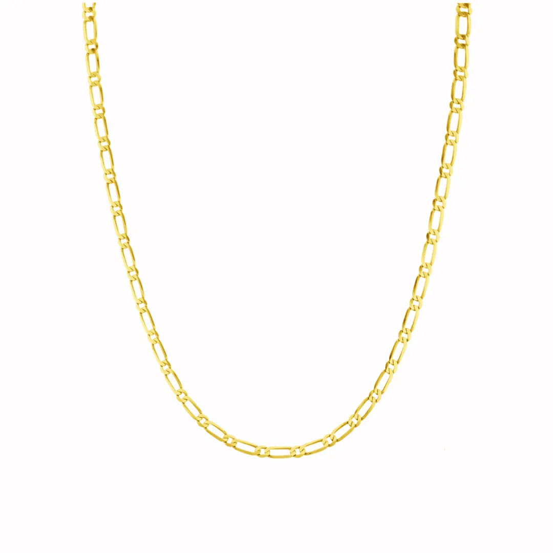 9ct Yellow Gold Open Figaro Bracelet