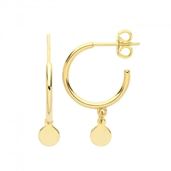 Acotis Silver Gold Plated Earrings G51223GP