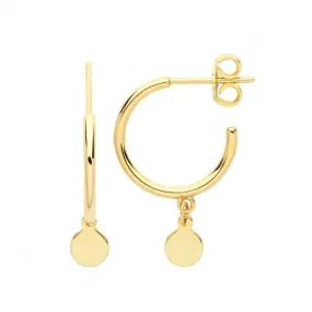 Acotis Silver Gold Plated Earrings G51223GP