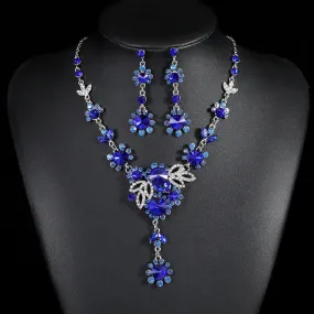 American retro bridal jewelry necklace earrings set temperament versatile