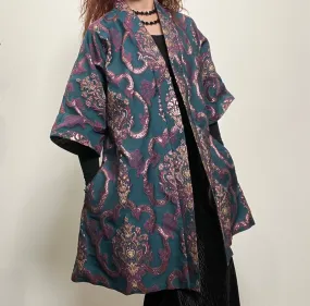 Audrey Swing Coat - One Of A Kind - Luxe crown brocade