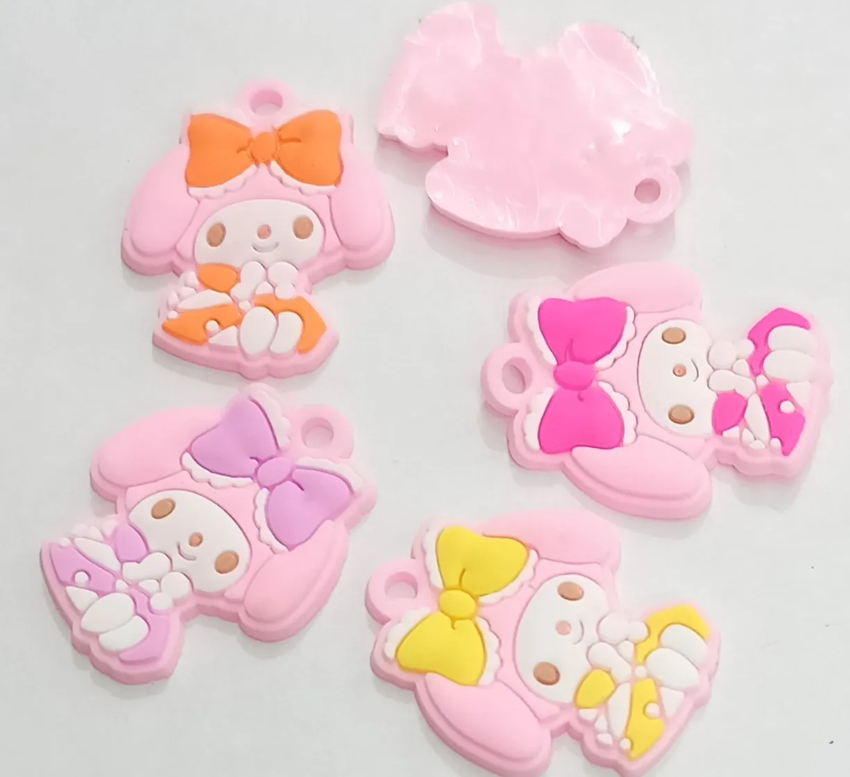 Baby Pink Polymer Clay One Hole Charms