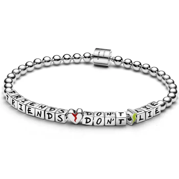 Beaded Stranger Things “Friends Don’t Lie” Bracelet