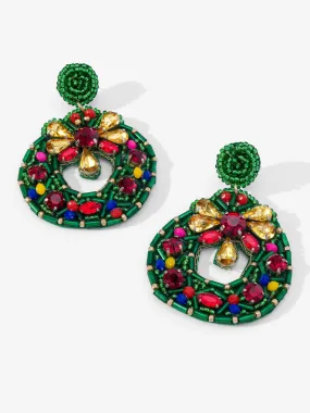 Beaded Wreath Earrings