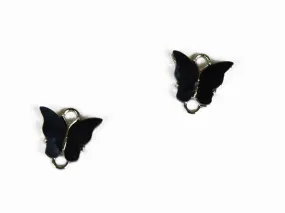 Black Butterfly Designer Metal Charms