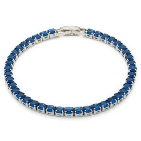 Blue Round Zirconia Tennis Bracelet