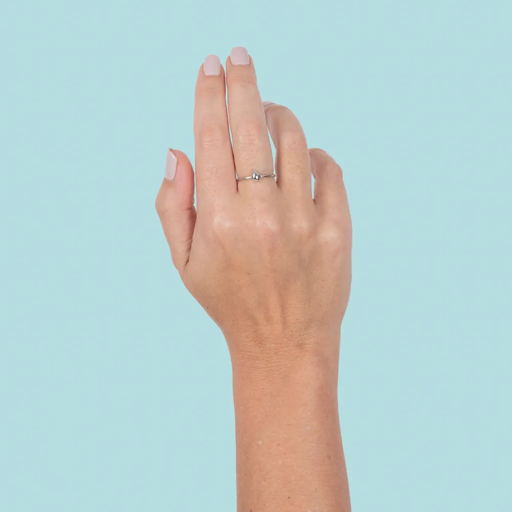 Boh Runga Droplet Ring - Rose Gold