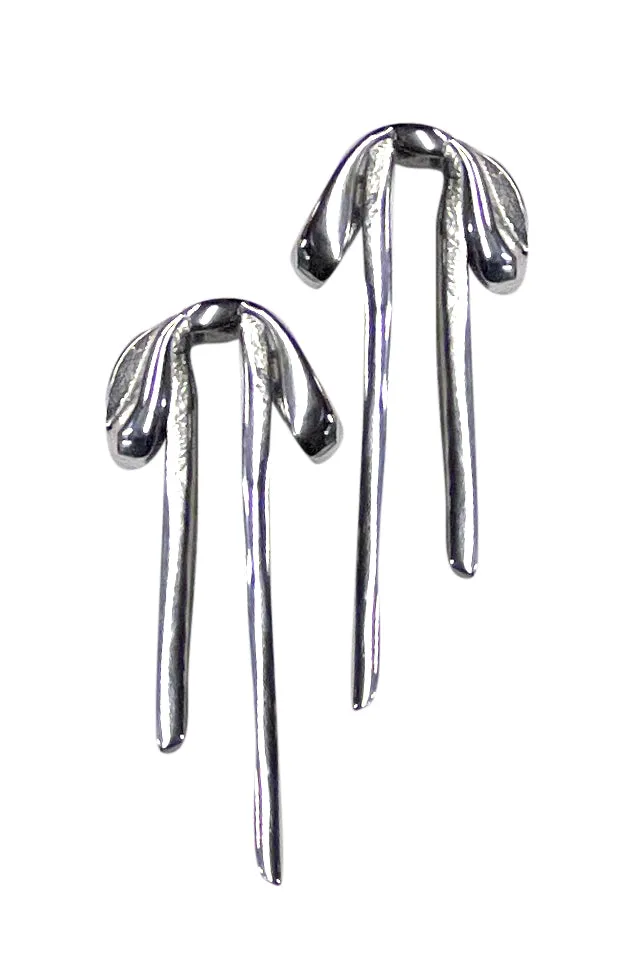 Bow Ribbon Stud Earrings