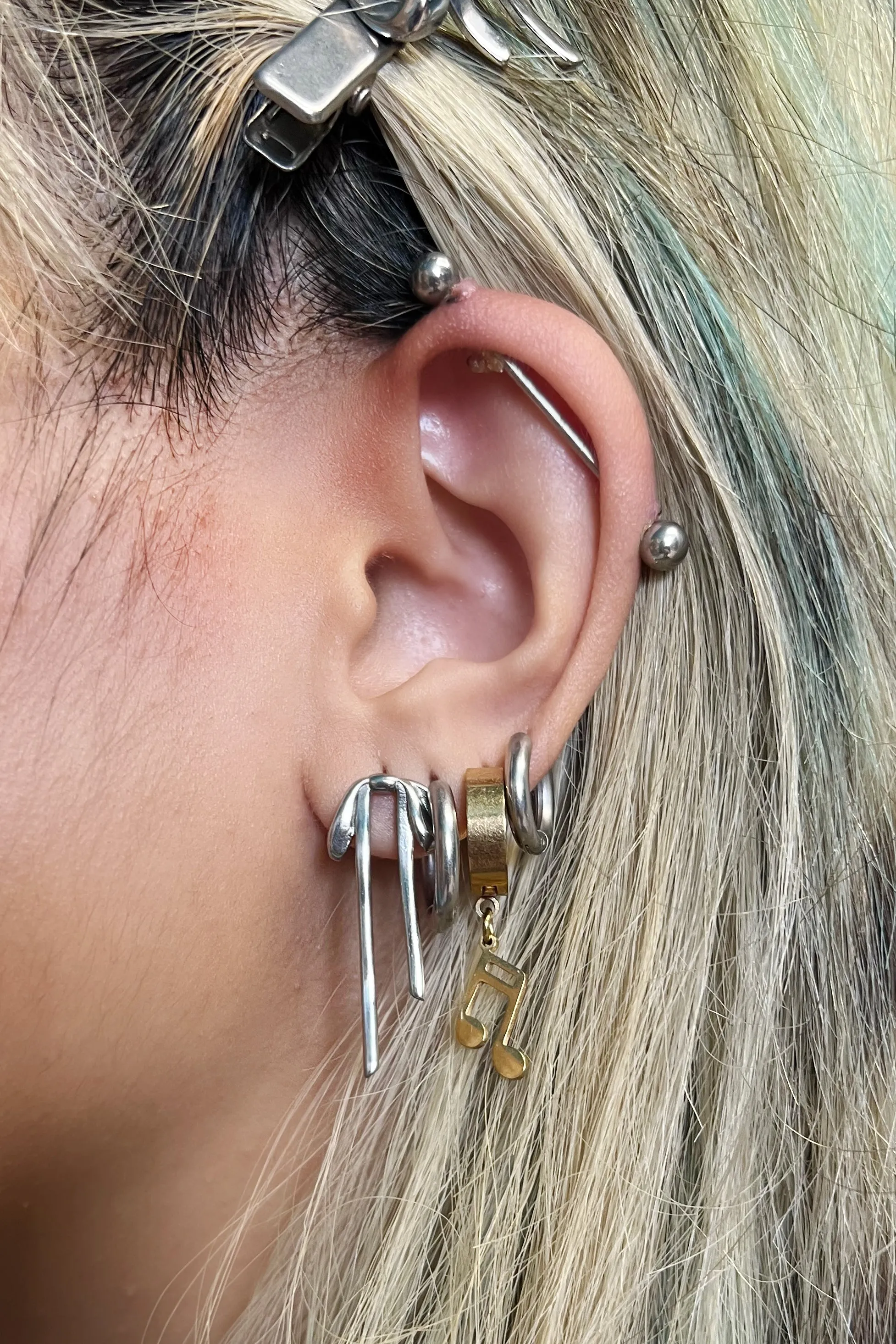 Bow Ribbon Stud Earrings