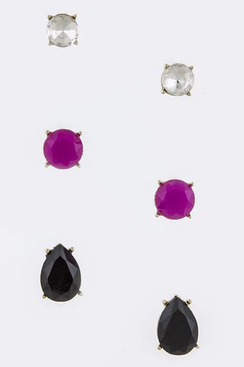 Candy Stud Earring Set
