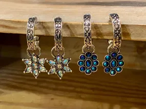 CHARM HOOP EARRINGS