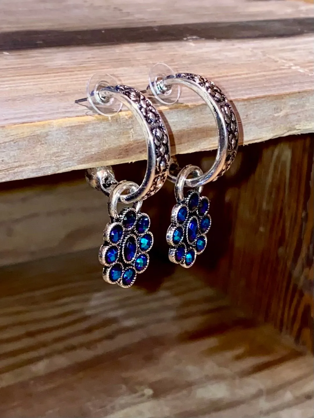 CHARM HOOP EARRINGS