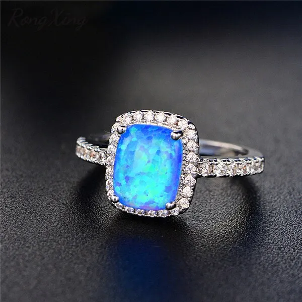Chicmy-White/Blue/Green/Purple/Orange Fire Opal Rings For Women