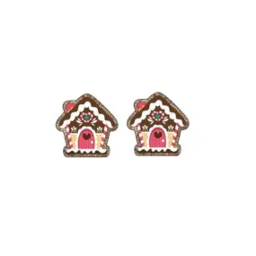 Christmas Gingerbread House Earrings