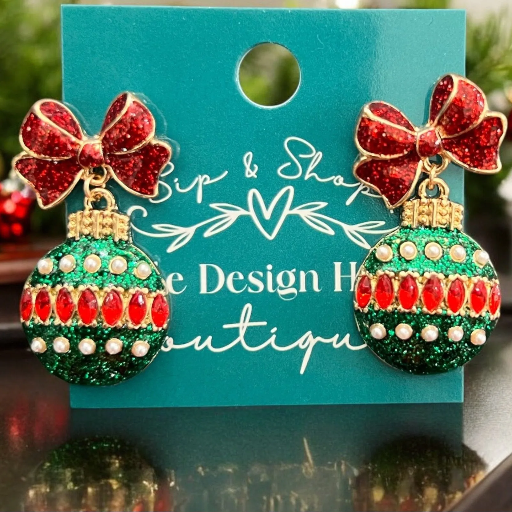 Christmas Ornament Earrings