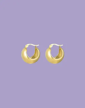 Chunky bold hoop earrings