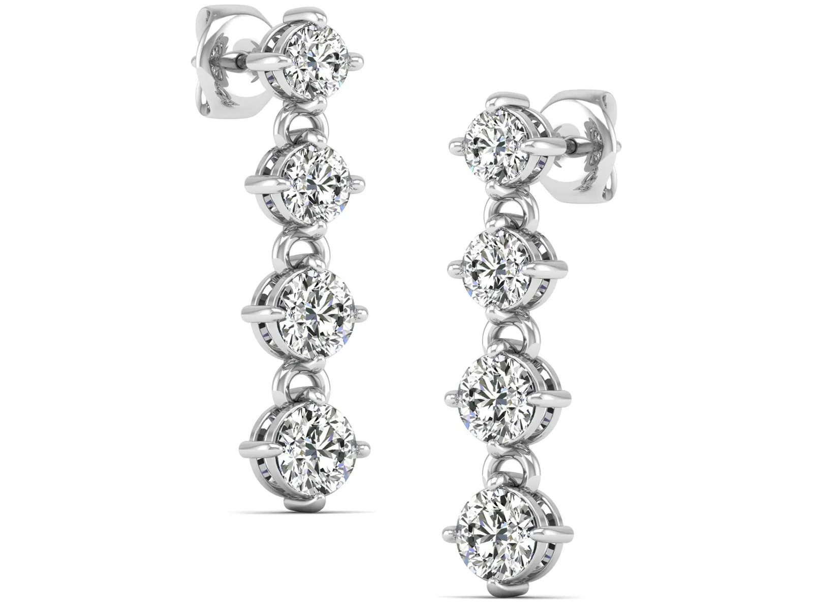 Classic Dangle Earrings - 3.96 ct.