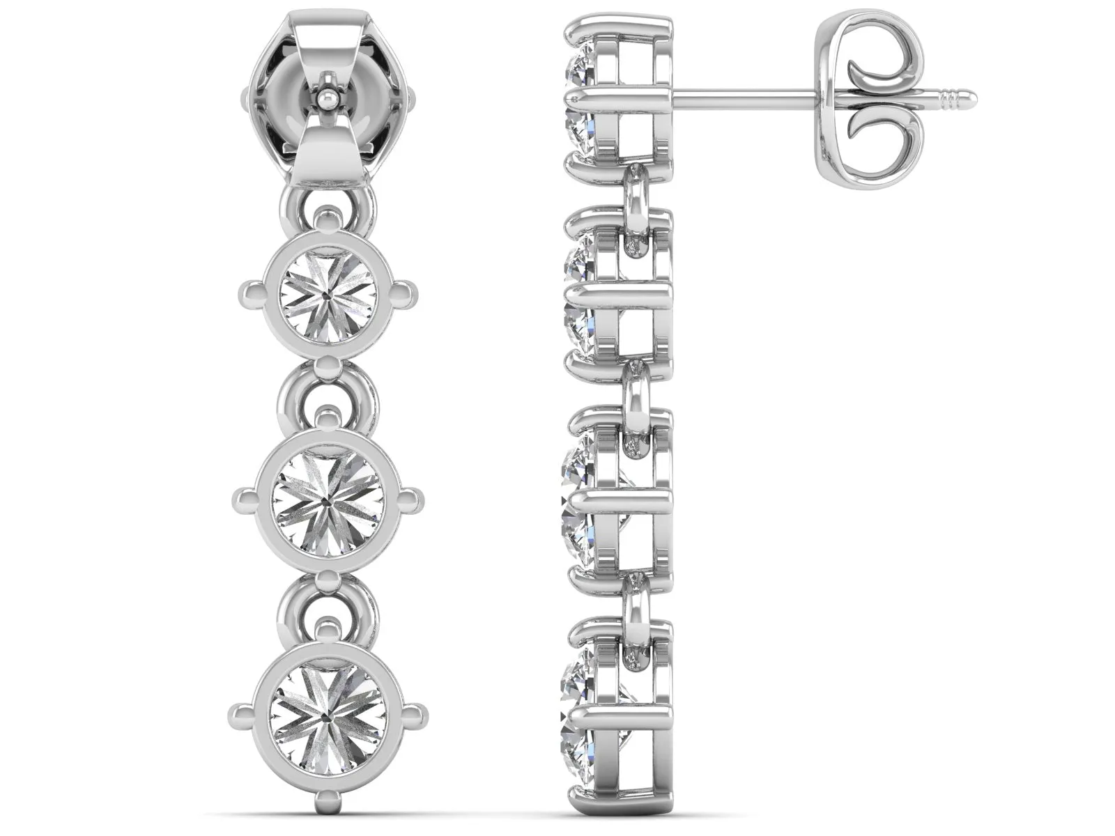 Classic Dangle Earrings - 3.96 ct.
