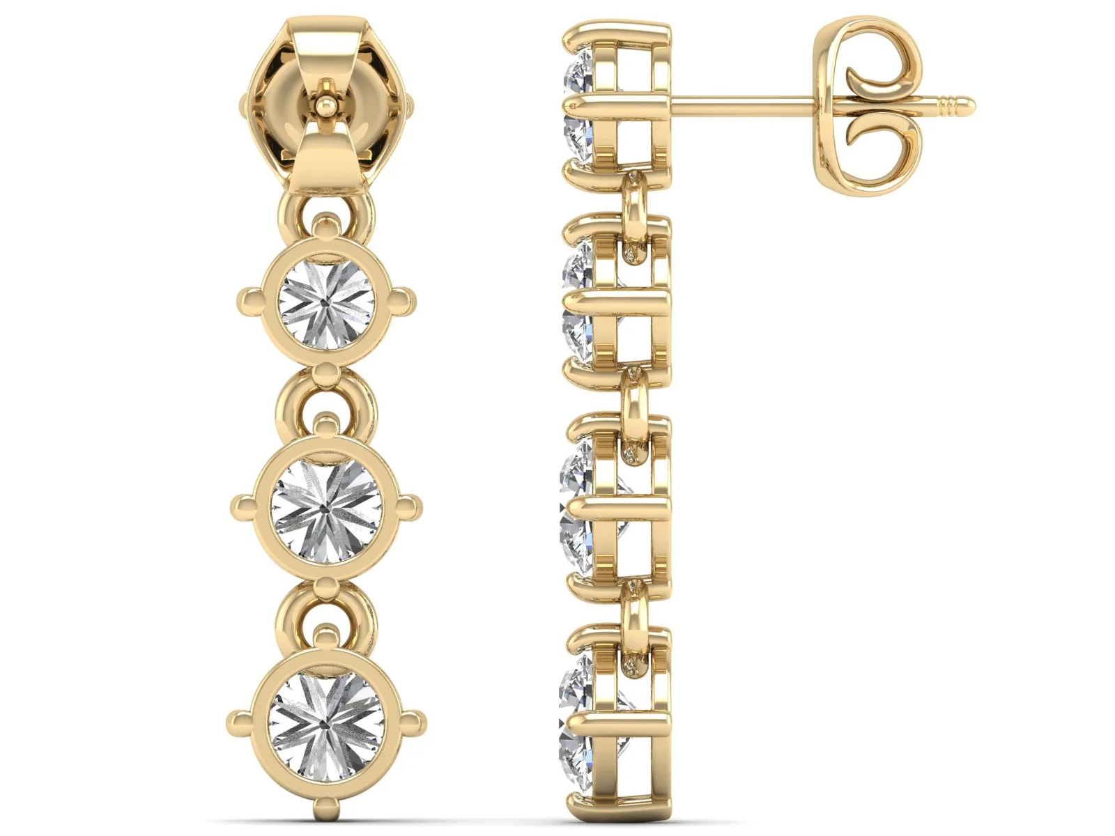 Classic Dangle Earrings - 3.96 ct.
