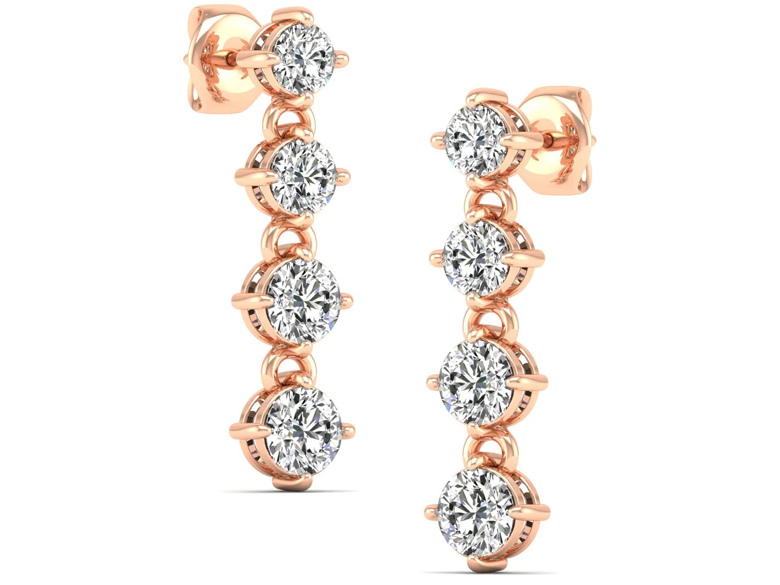 Classic Dangle Earrings - 3.96 ct.