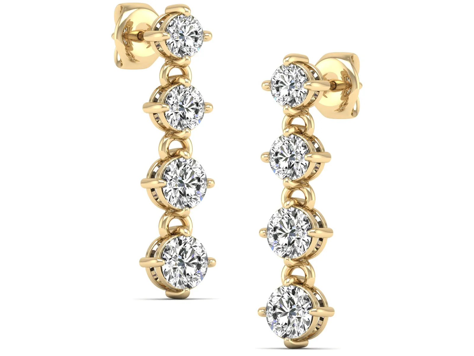 Classic Dangle Earrings - 3.96 ct.