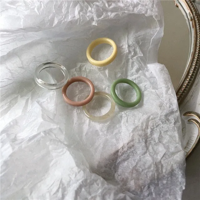 Colorful  Acrylic Rings