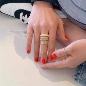 Colorful  Acrylic Rings
