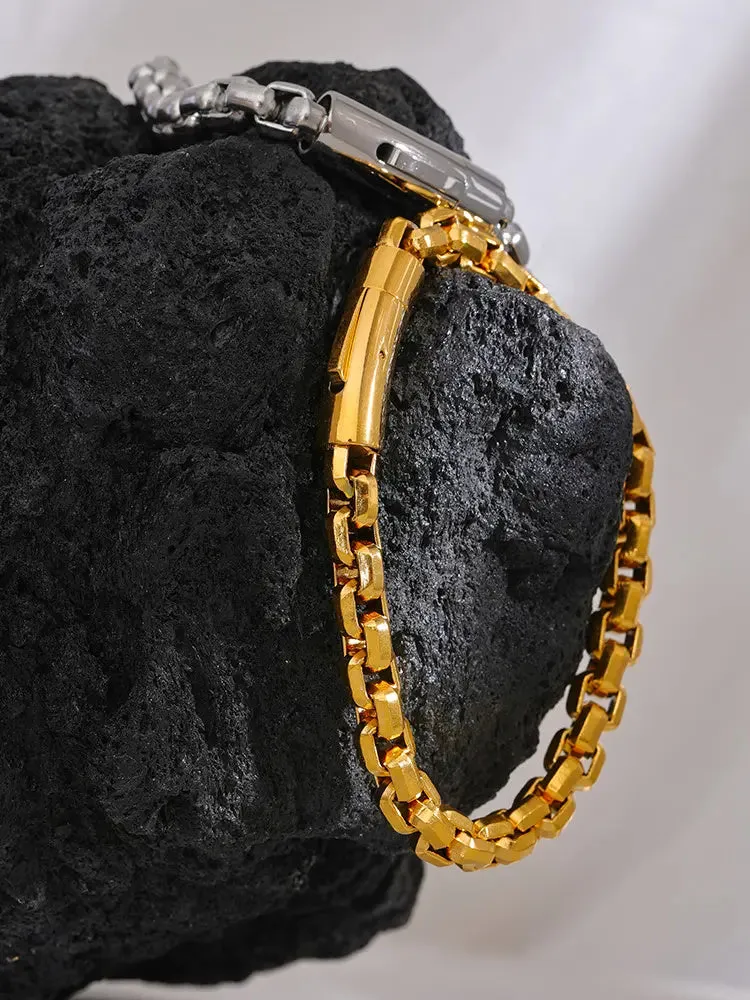 Cuban Thick Chain Wrist Bangle Bracelet