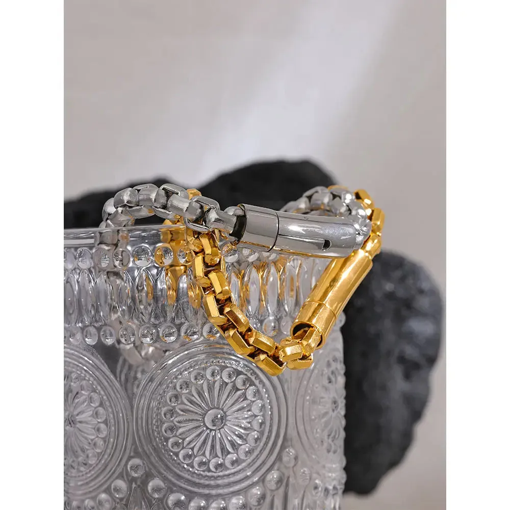Cuban Thick Chain Wrist Bangle Bracelet