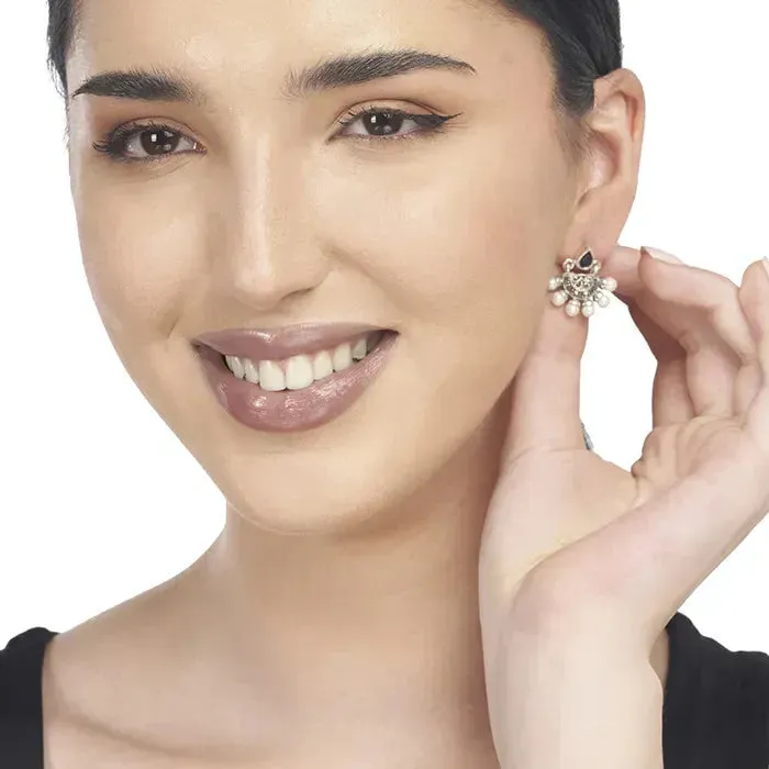 Dainty Blue Cz Earrings