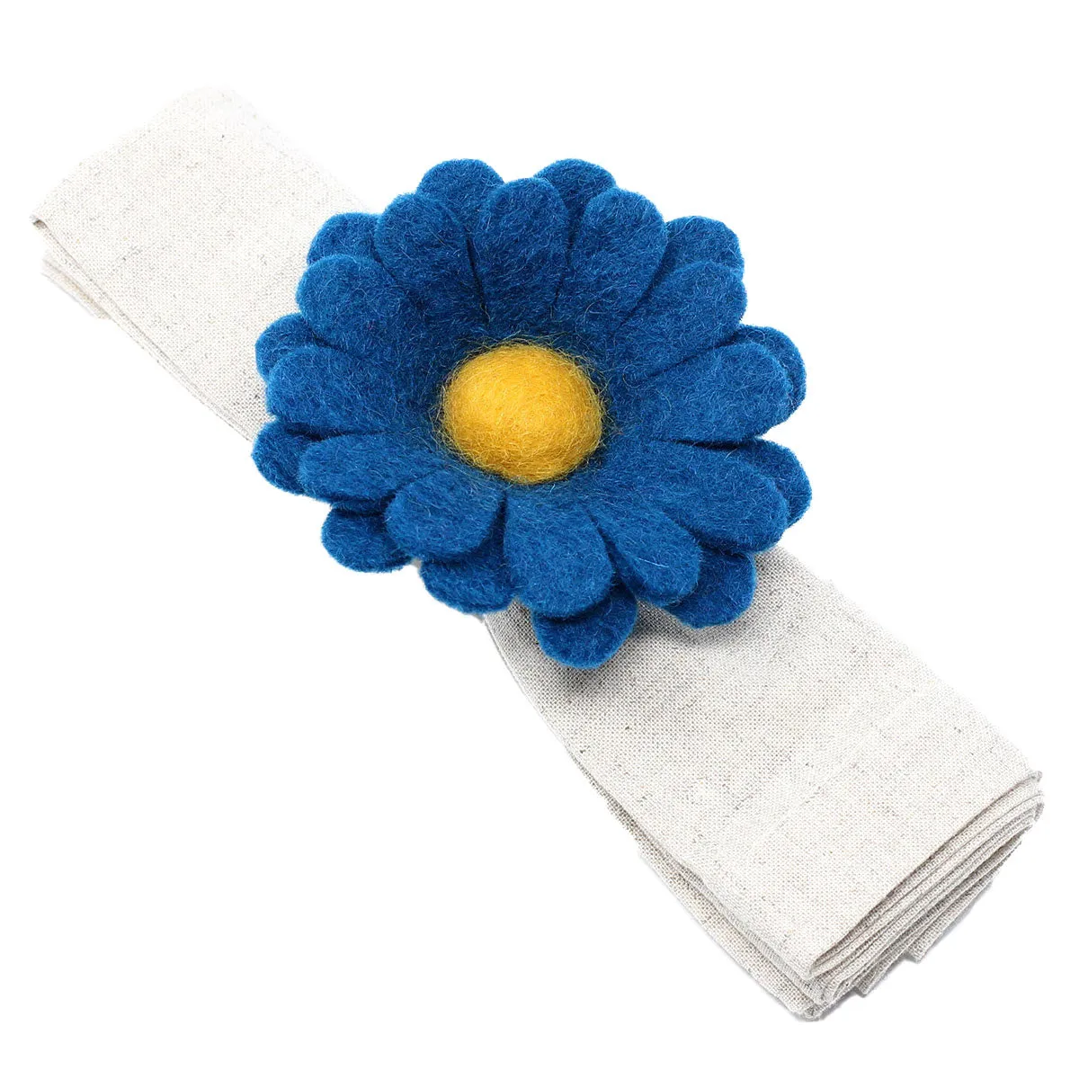 Daisy Napkin Rings Set of Four Colors