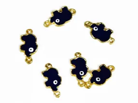 Dark Blue Elephant Designer Metal Charms