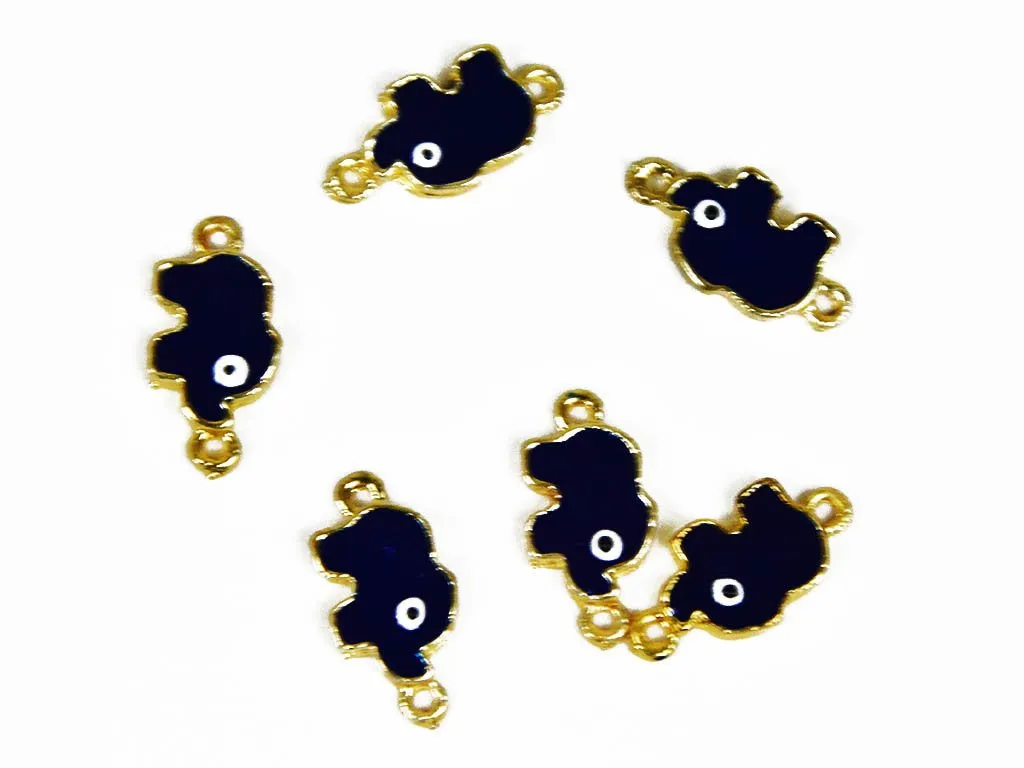 Dark Blue Elephant Designer Metal Charms