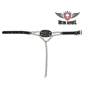 Dark Green 4 Leaf Clover Boot Chain