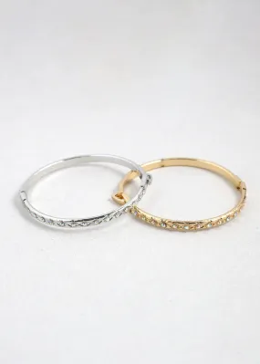 Dazzling Stone-Studded Bangles