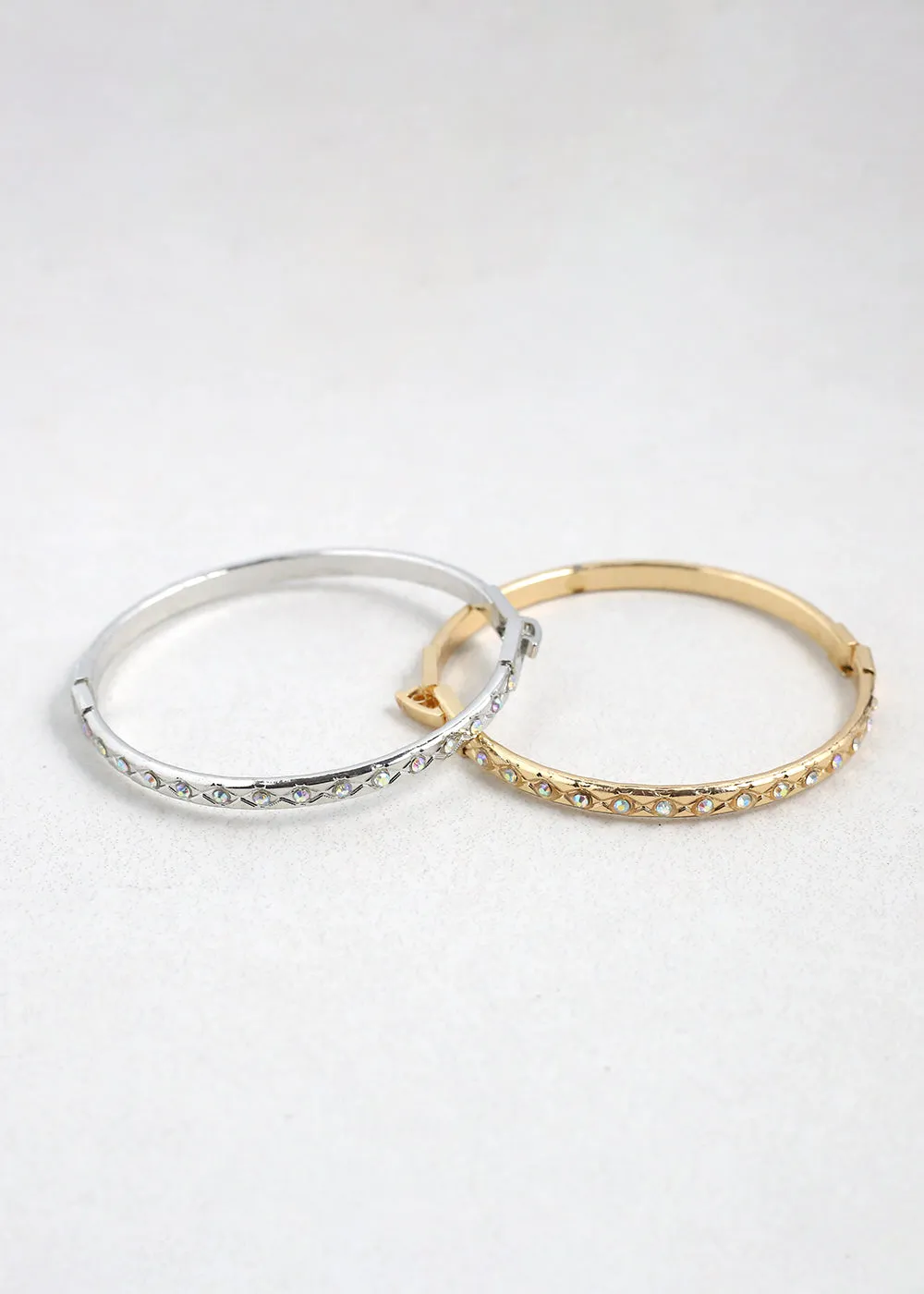 Dazzling Stone-Studded Bangles