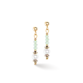 Earrings Little Twinkle Pearl Mix light green