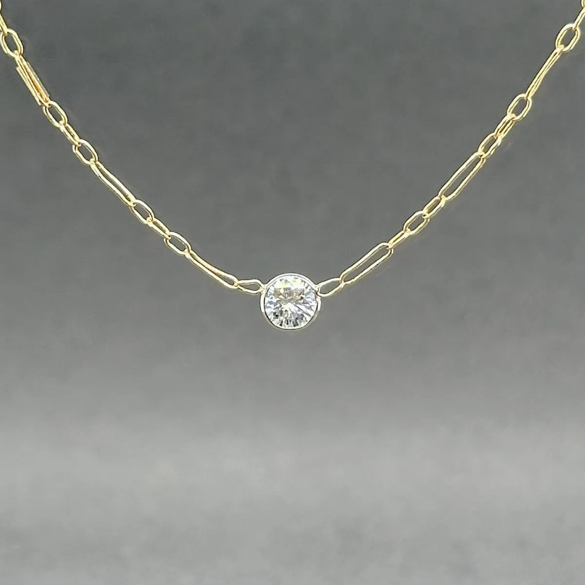 Estate 14K TT Gold 0.23ct H-I/VS2 Diamond Necklace