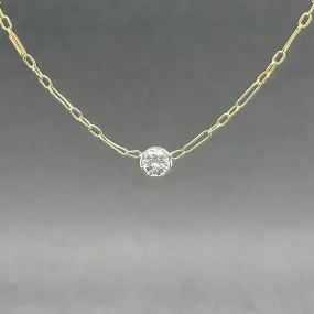 Estate 14K TT Gold 0.23ct H-I/VS2 Diamond Necklace