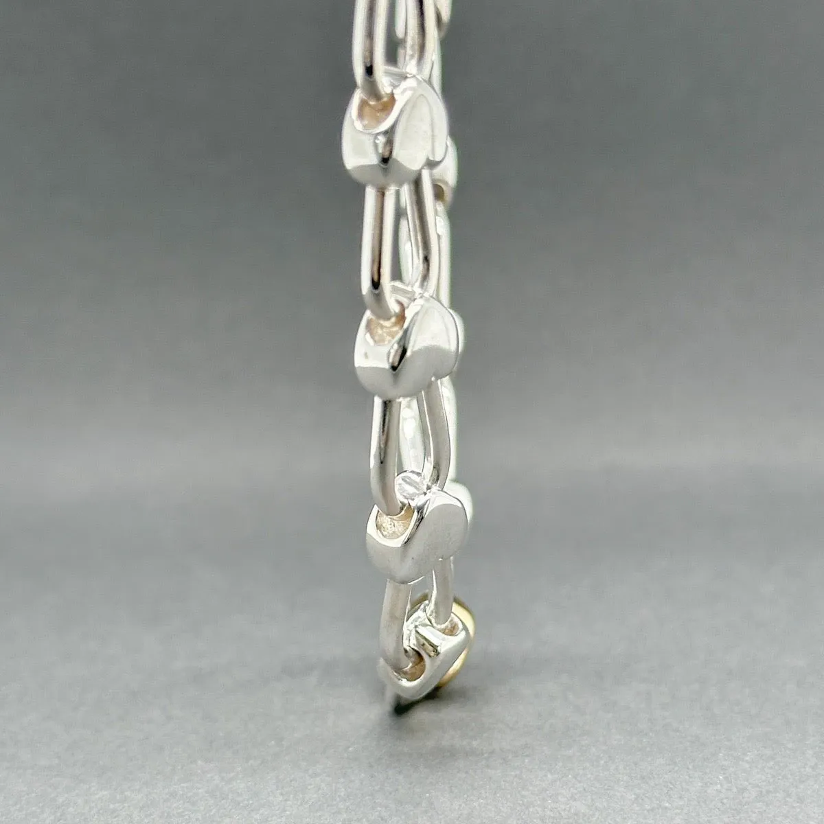 Estate Tiffany & Co. SS 18 Heart Link Necklace