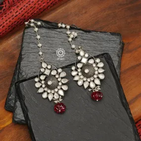Festive Kundan Silver Earrings