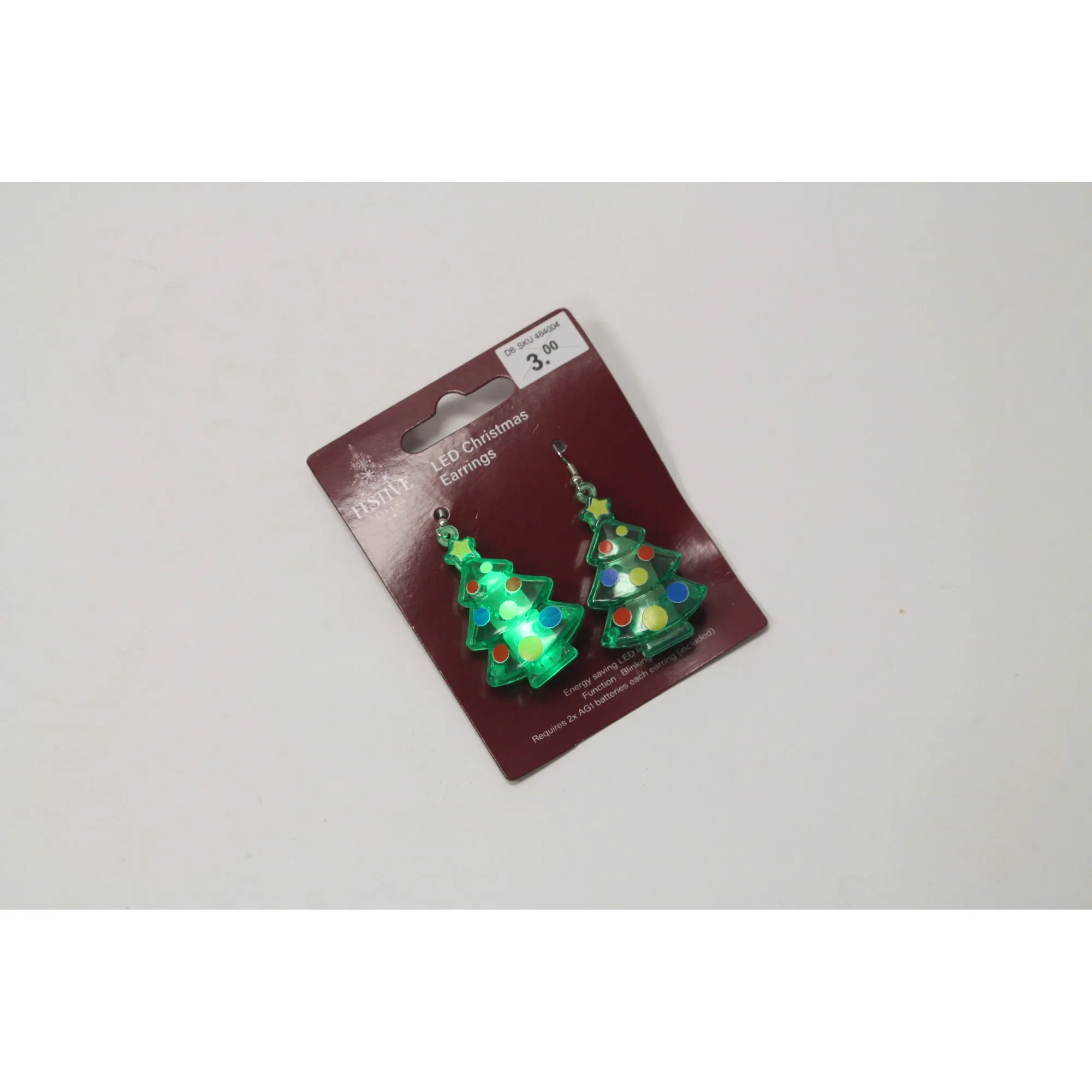 Festive Living Holiday LED Earrings