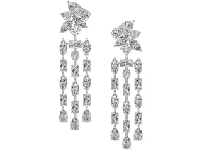Floral Chandelier Earrings - 16.14 ct.