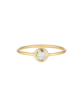 Georgini Eos Ring w/ White Topaz - Gold